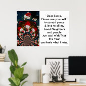 Frohe Weihnachtsbrille Poster (Heimbüro)