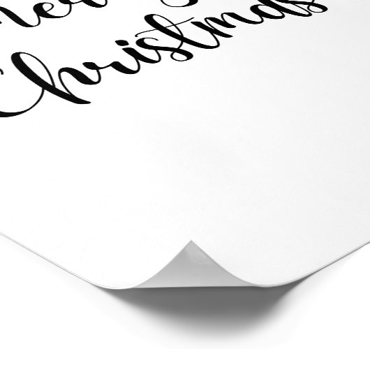 Frohe Weihnachtsbrille Poster (Ecke)