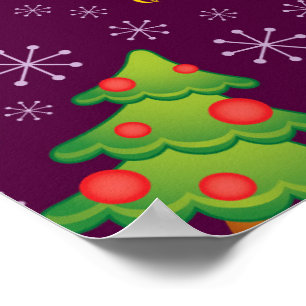 Frohe Weihnachtsbrille Poster