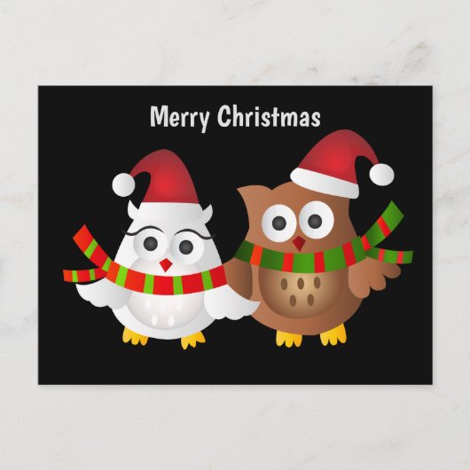 Frohe Weihnachtsbrille Postkarte (Vorderseite)