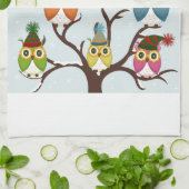 Frohe Weihnachtsbrillen auf dem Baumkastentuch Handtuch (Gefaltet)