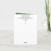 Frohe Weihnachtsbrillen Grußkarte Feiertagskarte (Rückseite)