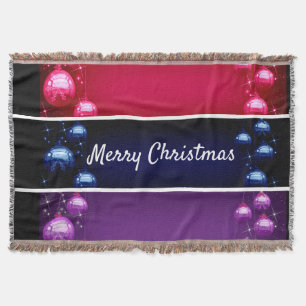 Frohe Weihnachtsbrillen werfen Blanket Decke