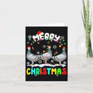 Frohe Weihnachtsbrötchen Lover Weihnachtsmannmütze Karte