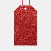 Frohe Weihnachtsbrunnen mit Weihnachtsbaum im Glit Geschenkanhänger (Rückseite)