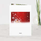 Frohe Weihnachtsbrust Feiertagskarte (Rückseite)