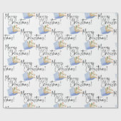 Frohe Weihnachtsbücher mit Blume Geschenkpapier (Flach)