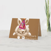 Frohe Weihnachtsbunnies Feiertagskarte (Rückseite)