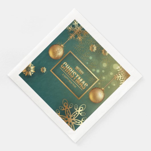 Frohe Weihnachtscocktail Napkins Serviette (Ecke)