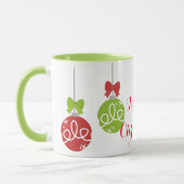 Frohe Weihnachtscoffee-Mugs Tasse (Links)