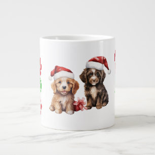 Frohe Weihnachtscoffee Mugs Weihnachtshunde Jumbo-Tasse