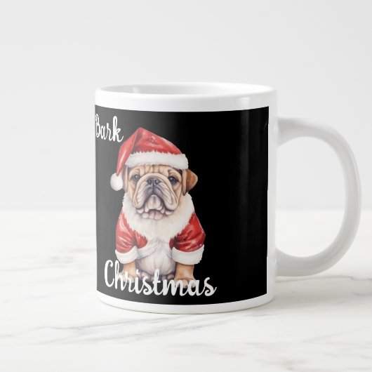 Frohe Weihnachtscoffee Mugs Weihnachtshunde Jumbo-Tasse (Rechts)