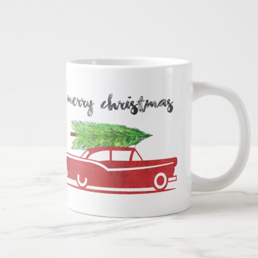 Frohe Weihnachtscoffee Tasse Retro (Rechts)