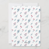 Frohe Weihnachtscollage 4 Foto Feiertagskarte (Rückseite)