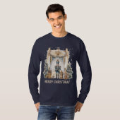 Frohe Weihnachtscreme Aquarell T-Shirt (Vorne ganz)