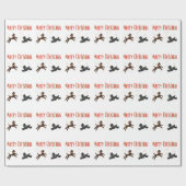 Frohe Weihnachtscreme Geschenkpapier (Flach)