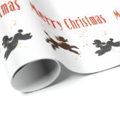 Frohe Weihnachtscreme Geschenkpapier (Rolleneckpunkt)