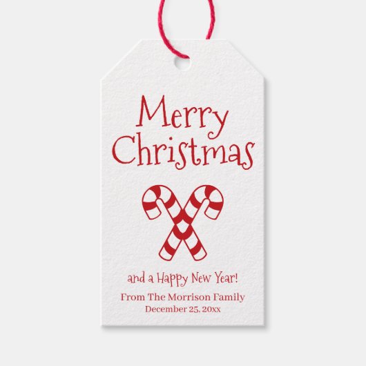 Frohe Weihnachtscreme niedlich Geschenkanhänger (Vorderseite)