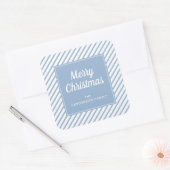 Frohe Weihnachtscreme Quadratischer Aufkleber (Umschlag)