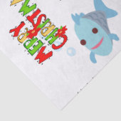 Frohe Weihnachtscreme Seidenpapier (Detail)