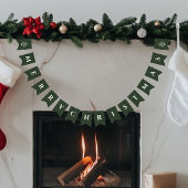 Frohe Weihnachtsdekoration einfach modern Wimpelkette