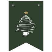 Frohe Weihnachtsdekoration einfach modern Wimpelkette (Erste Fahne)