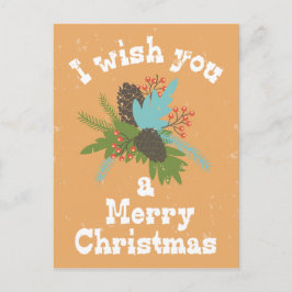 Frohe Weihnachtsdekoration Feiertagspostkarte