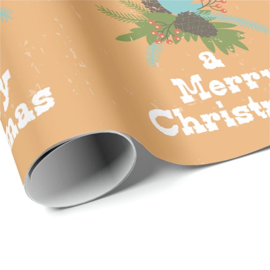 Frohe Weihnachtsdekoration Geschenkpapier (Rolleneckpunkt)