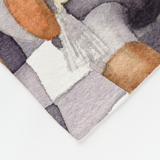 Frohe Weihnachtsdekoration Gnome Fleecedecke (Ecke)