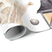 Frohe Weihnachtsdekoration Gnome Geschenkpapier (Rolleneckpunkt)