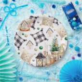 Frohe Weihnachtsdekoration Gnome Pappteller (Party)