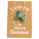 Frohe Weihnachtsdekoration Mittlere Geschenktüte (Rückseite)