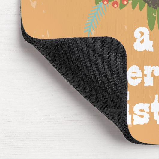 Frohe Weihnachtsdekoration Mousepad (Ecke)