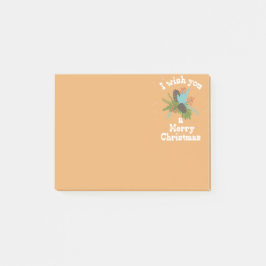 Frohe Weihnachtsdekoration Post-it Klebezettel