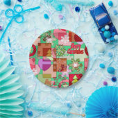 Frohe Weihnachtsdekoration Schneeflocke hören Pappteller (Party)