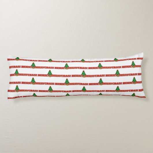 Frohe Weihnachtsdekoration Seitenschläferkissen (Rückseite)