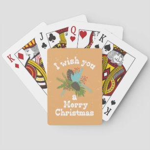 Frohe Weihnachtsdekoration Spielkarten