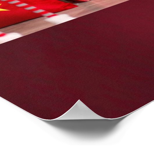 Frohe Weihnachtsdekorationen Poster (Ecke)