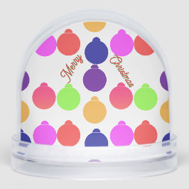 Frohe Weihnachtsdekorationen Schneekugeln