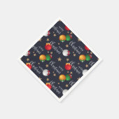 Frohe Weihnachtsdekorationen | Urlaub Serviette (Ecke)