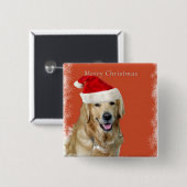 Frohe Weihnachtsdoggie Button (Vorne & Hinten)