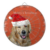 Frohe Weihnachtsdoggie Dartscheibe (vorne)
