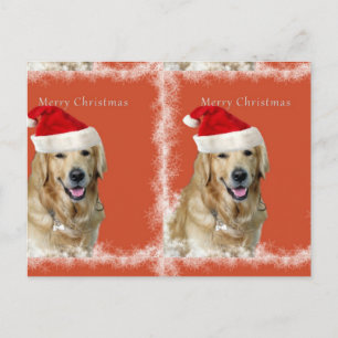 Frohe Weihnachtsdoggie Feiertagspostkarte