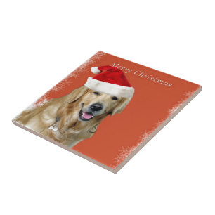 Frohe Weihnachtsdoggie Fliese