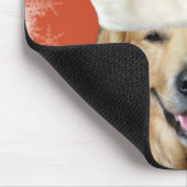 Frohe Weihnachtsdoggie Mousepad (Ecke)