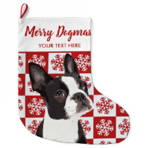 Frohe Weihnachtsdogmas Boston Terrier Festlicher H