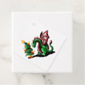 Frohe Weihnachtsdrache Geschenkanhänger (Beispiel)