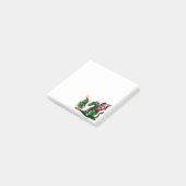 Frohe Weihnachtsdrache Post-it Klebezettel (angewinkelt)
