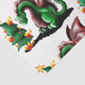 Frohe Weihnachtsdrache Seidenpapier (Ausschnitt)