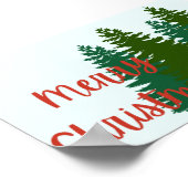 Frohe Weihnachtsdrucke Poster (Ecke)